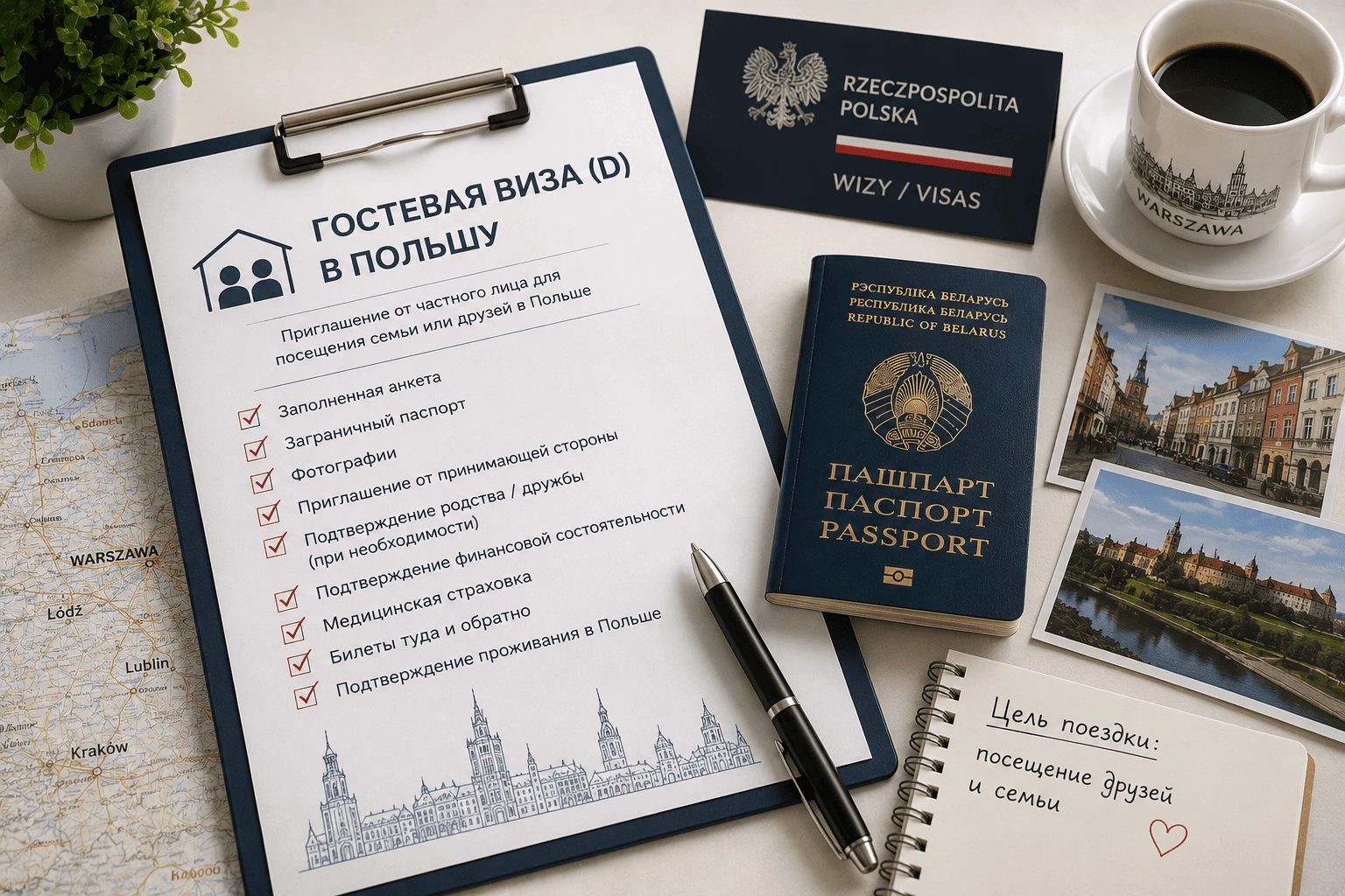 Гостевая виза в Польшу (D) фото №5